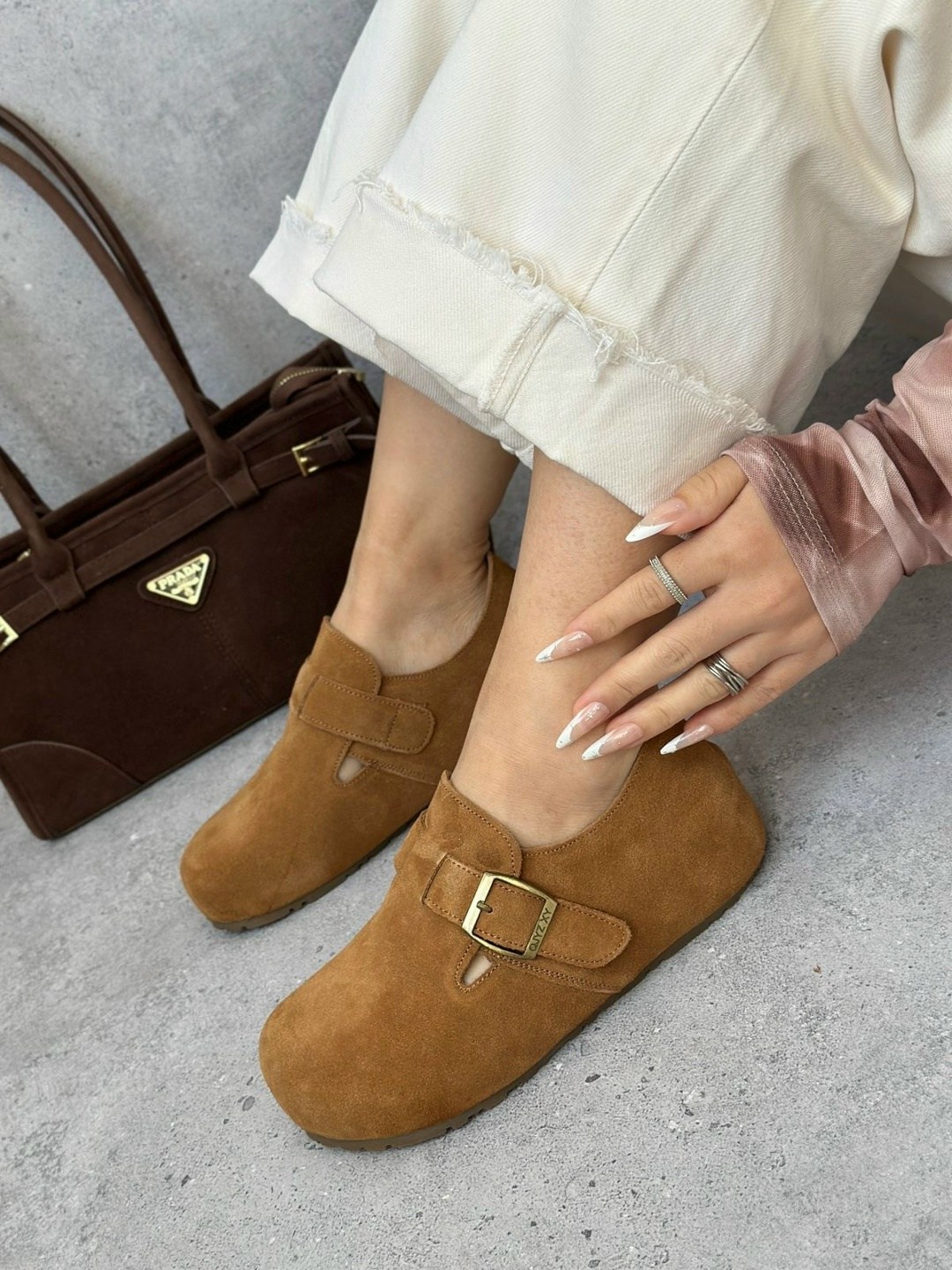 , повседневные,обуви,сабо замшевые, для дома