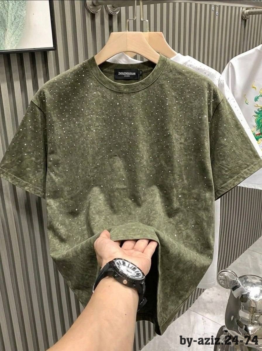 футболки женские мужские,мужские футболки с заклепками,летние модные мужские футболки оверсайз со стразами,модные мужские футболки