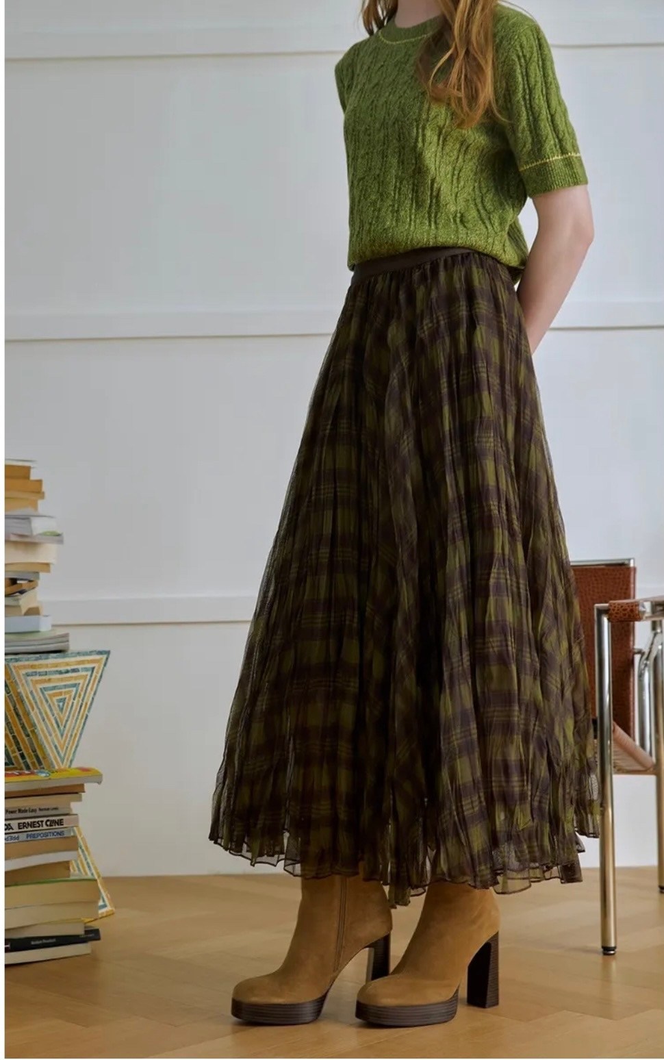 юбка,юбка в клетку,юбка бохо,клетчатая юбка,юбка длинная в клетку