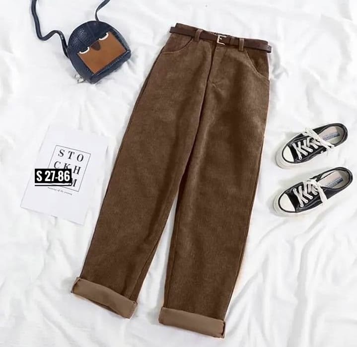 брюки женские вельветовые,женские вельветовые брюки zoki с высокой талией,женские вельветовые брюки с высокой талией,вельветовые брюки,вельветовые брюки с широкими штанинами