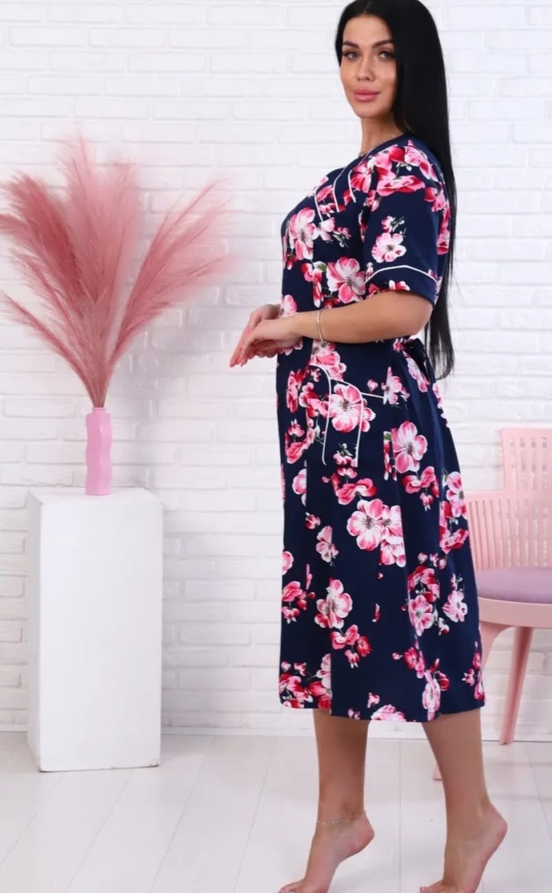 халат женский (модель 069),женский халат,халат женский большие размеры,халат трикотажный,халат домашний