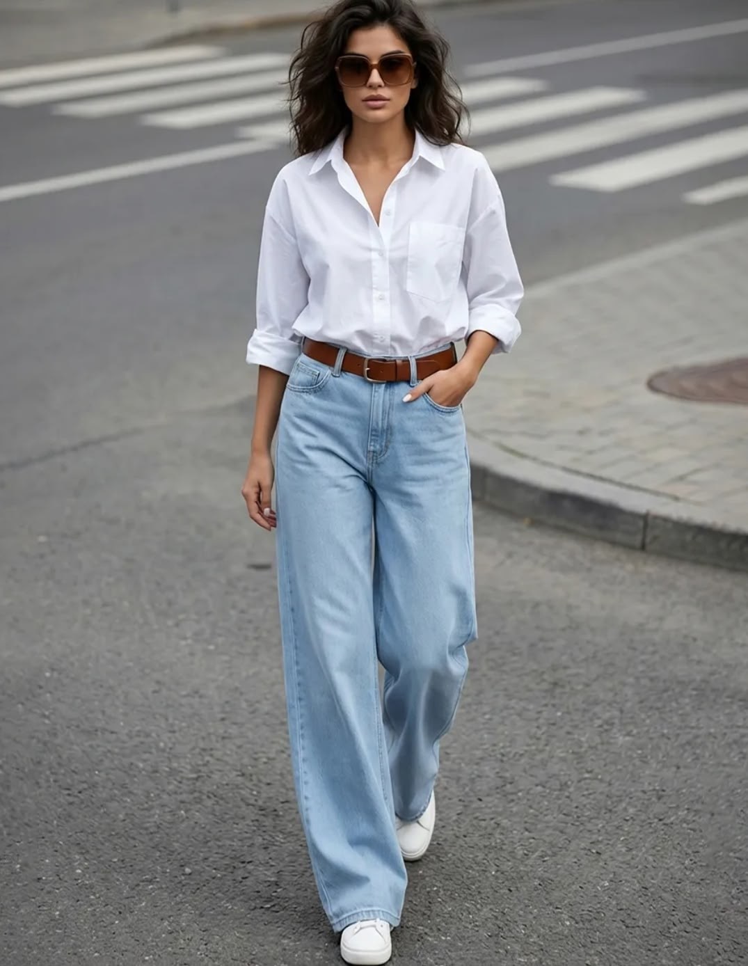 широкие джинсы,джинсы палаццо,джинсы стильные,рубашка с джинсами,голубые джинсы клеш