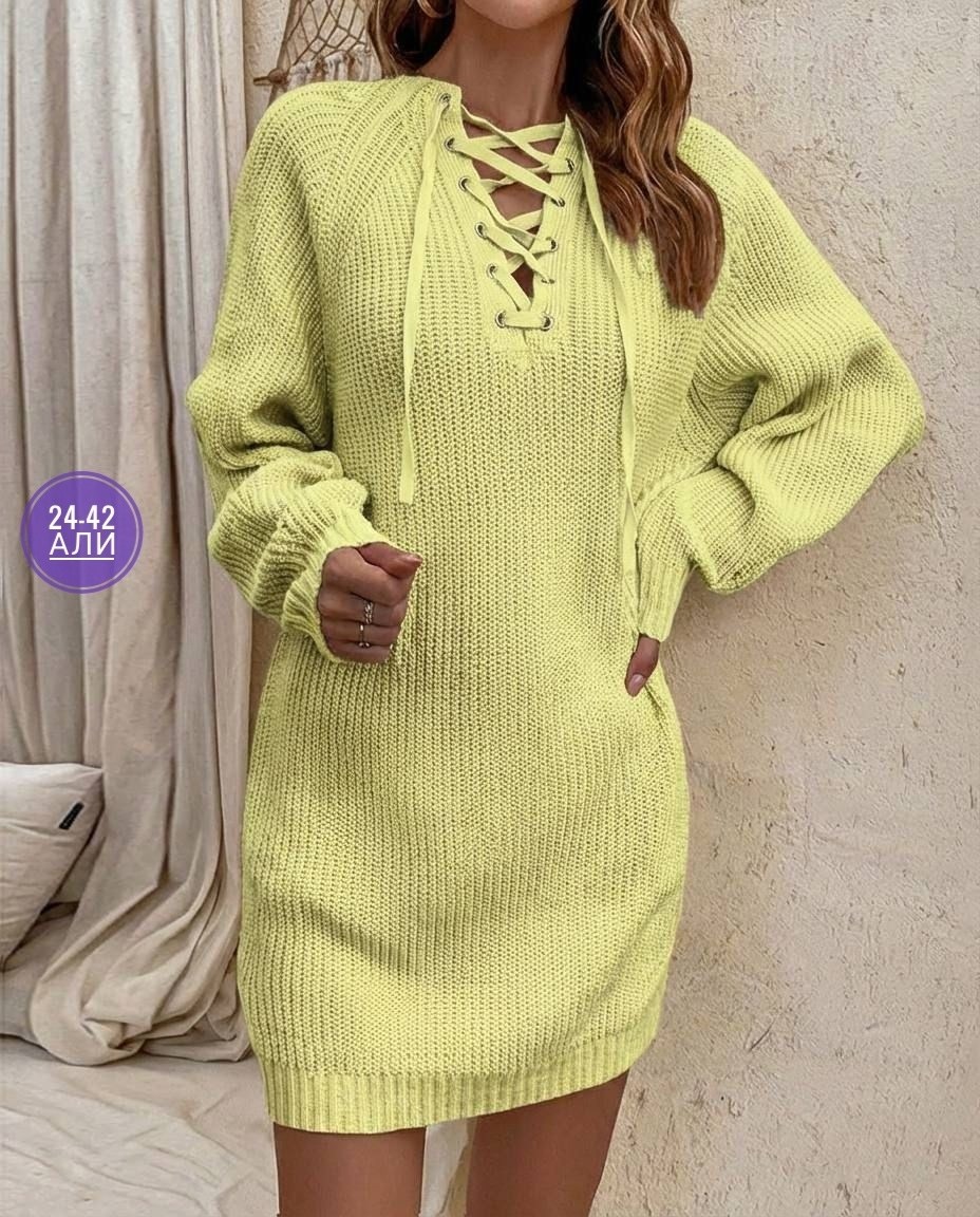 платье теплое вязаное,женское вязаное платье с завязками,вязаное платье женское,вязаное платье,вязаное платье свитер