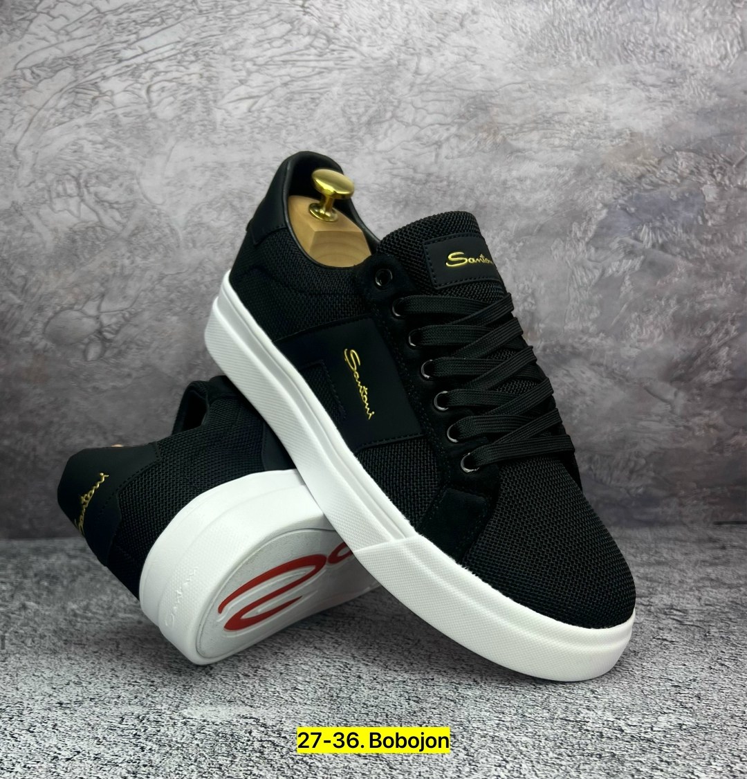 мужские кеды santoni,,кеды мужские,мужская ,мужские чёрные кеды santoni