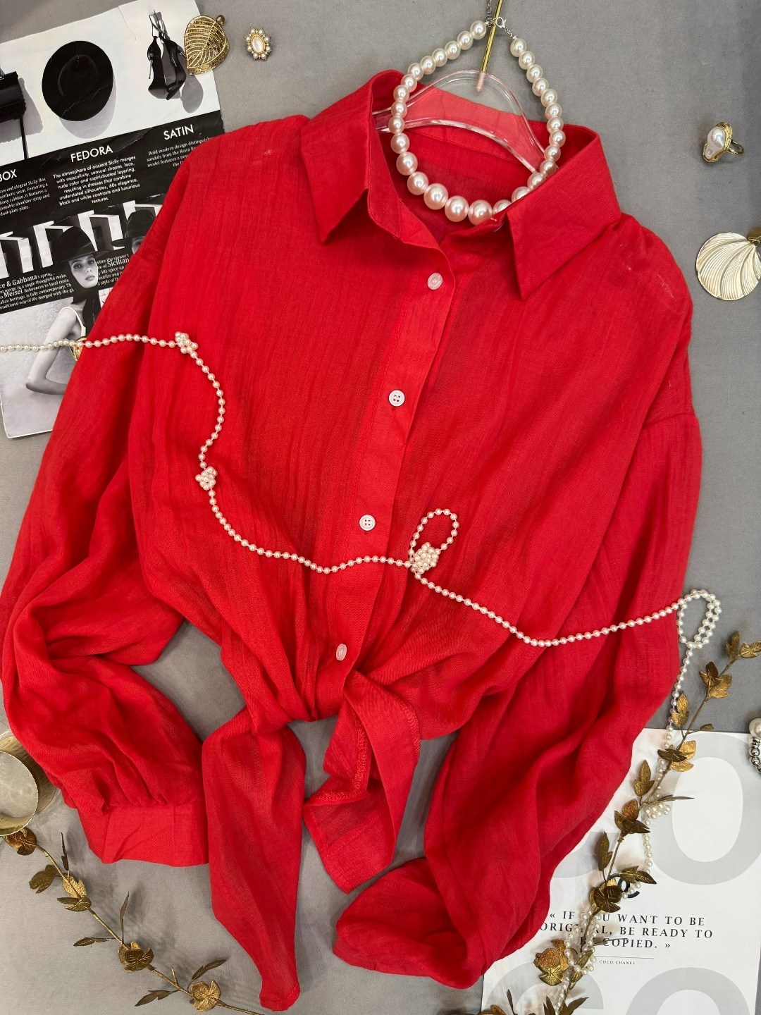 рубашка женская,блузка модная,блузка женская,повседневная рубашка,красная рубашка женская