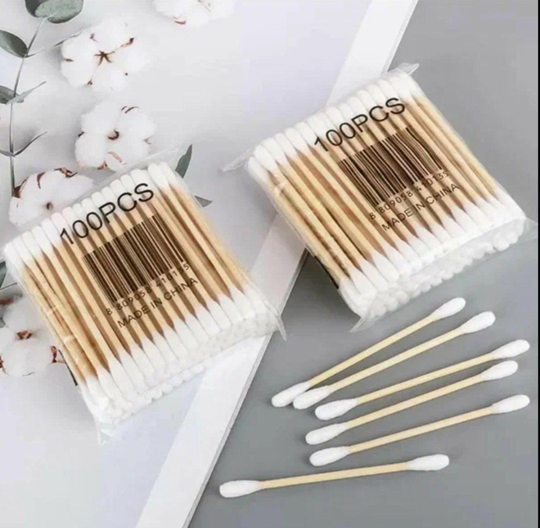 бамбуковые ватные палочки,одноразовые ватные палочки,деревянные ватные палочки,палочки для чистки,ватные палочки бамбуковые 100 шт