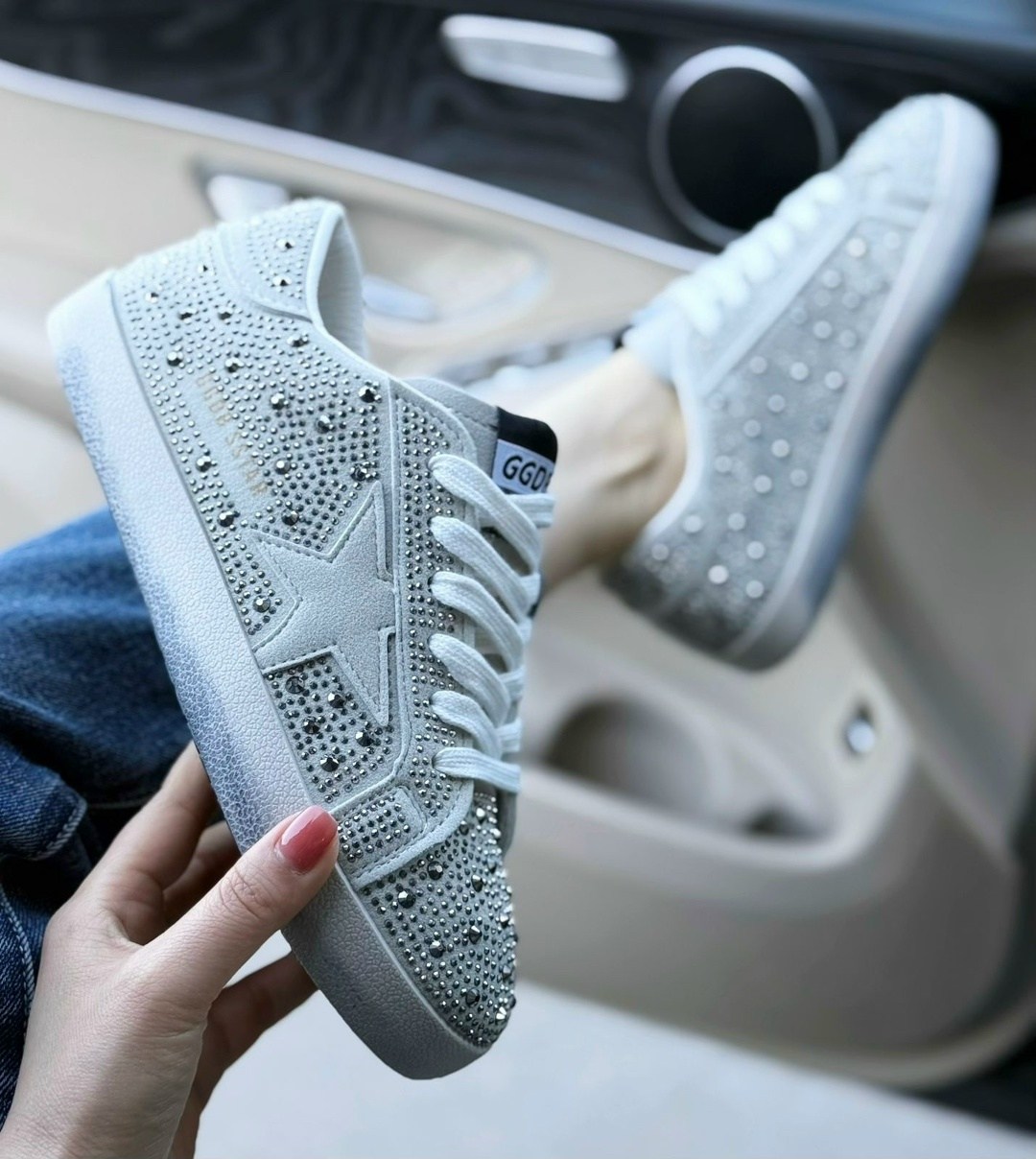 ,кеды женски,кроссовки со стразами,кеды golden goose,кеды с блестками