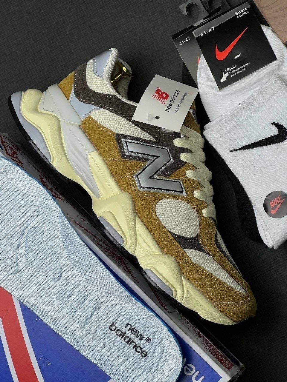 кроссовки new balance 9060,кроссовки new balance,new balance 9060,кроссовки,кроссовки new balance 9060 коричневый/белый