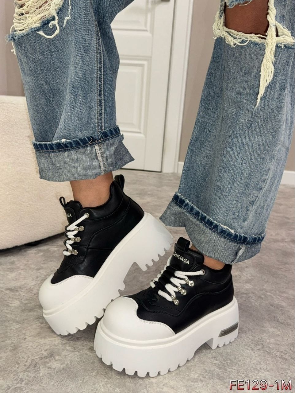 кроссовки женскиe,ботинки balenciaga,, женская,кроссовки на толстой подошве