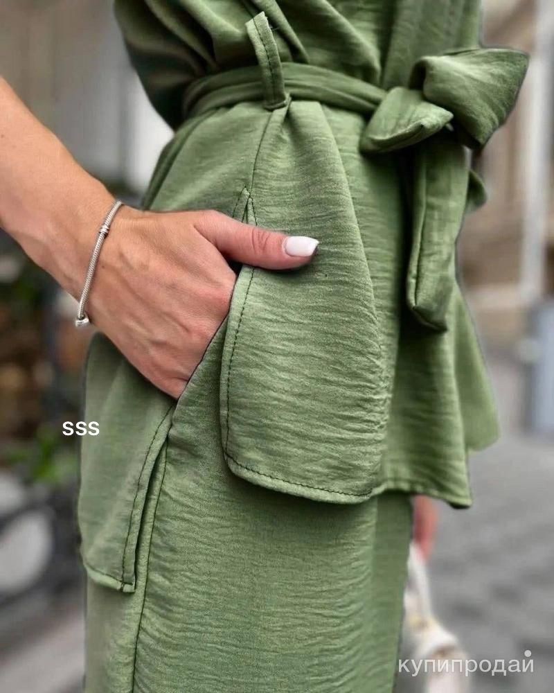 летний брючный костюм из жатки,брючный костюм летний,летние костюмы женские,костюм женский,женский брючный костюм двойка