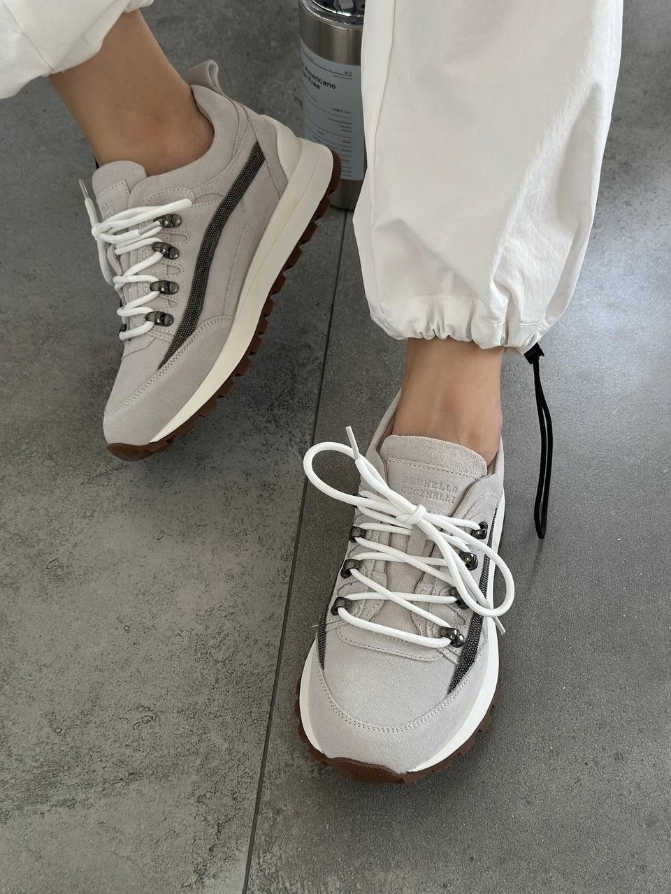 ,brunello cucinelli кроссовки,женские кроссовки,удобные кроссовки,brunello cucinelli кроссовки серые