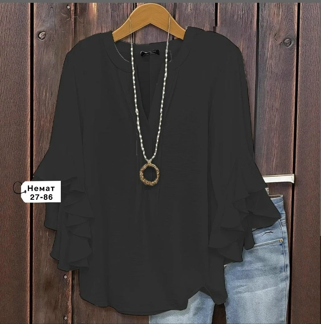 шифоновые блузки,блузка с расклешенными рукавами,женская блузка,блузка с оборками,белая блузка