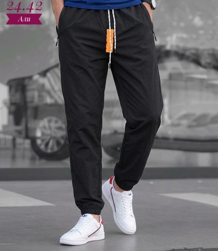 брюки джоггеры,черные свободные брюки jogger 6853 madmext,брюки спортивные,брюки джоггеры мужские,джоггеры мужские