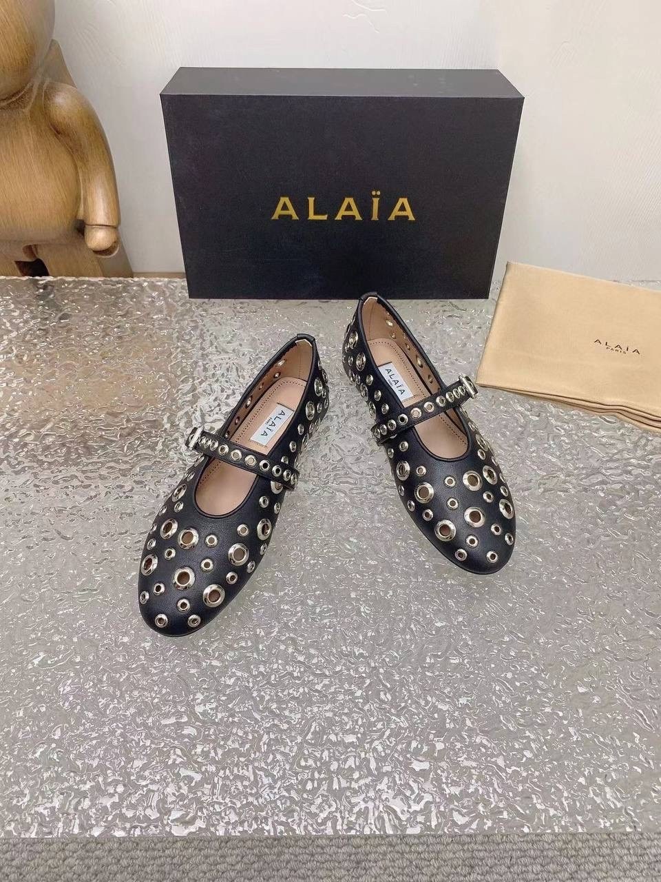 балетки alaia,,брендовые женские,туфли alaia,балетки кожаные