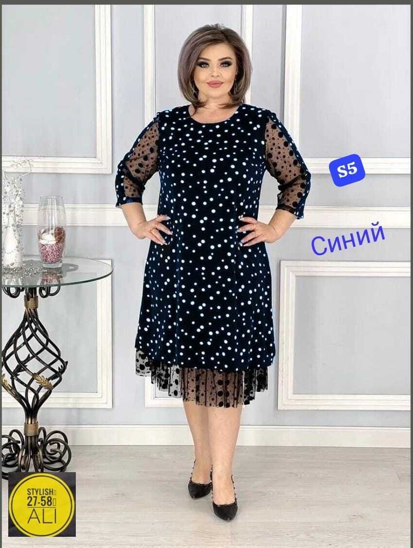 платье женское,платье,вечернее платье больших размеров нарядное в горошек saliya brand,платье шифоновое,платье в горошек