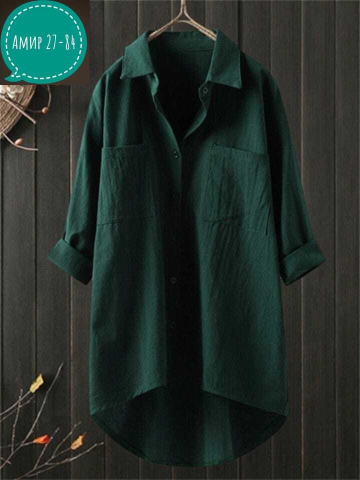 рубашка удлиненная,платье рубашка женская оверсайз,женская повседневная рубашка xxl зелёный,женская рубашка,повседневная рубашка