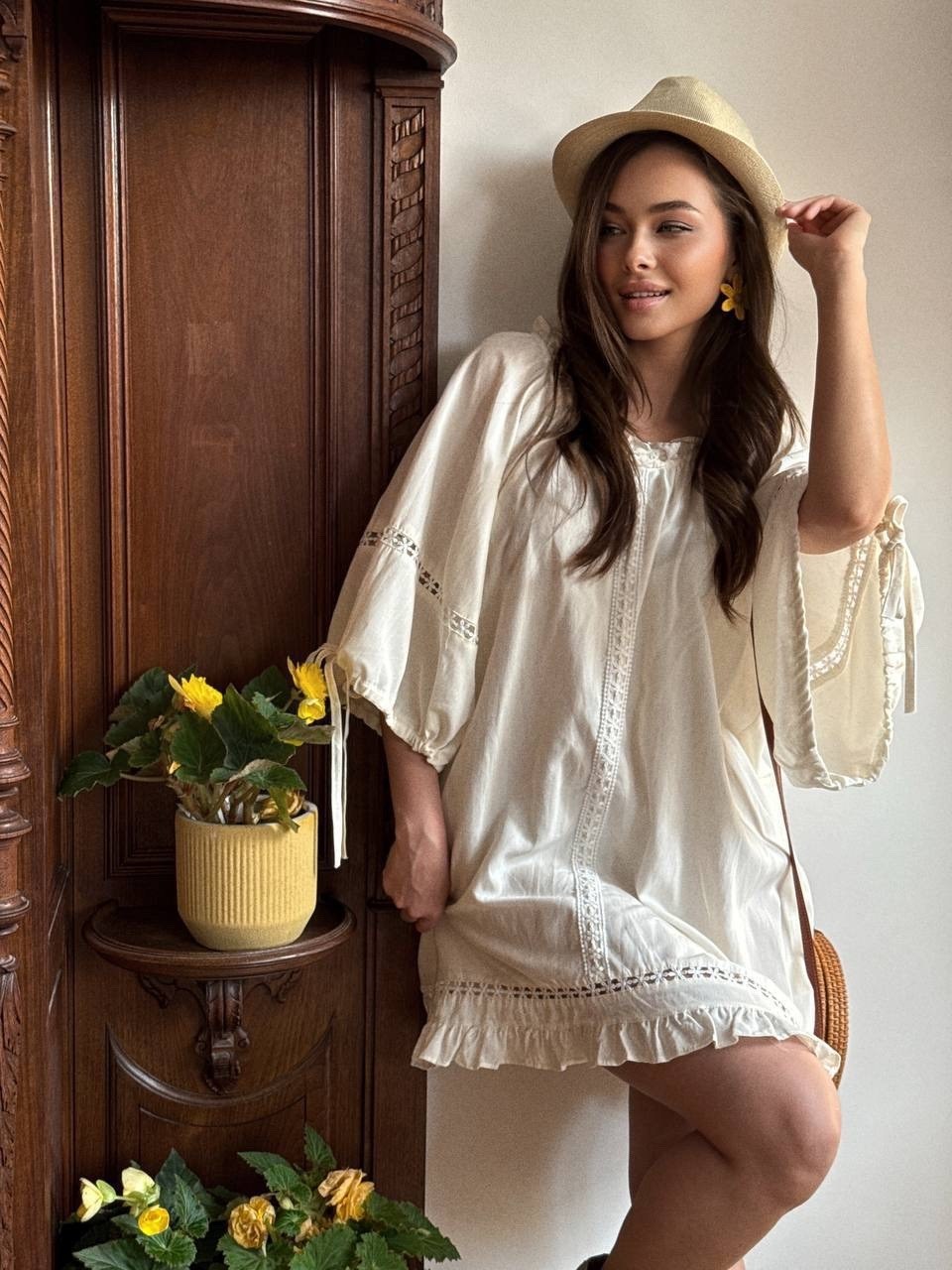 летнее платье туника,стильное летнее платье,платье туника,платье с кружевами,платье летнее