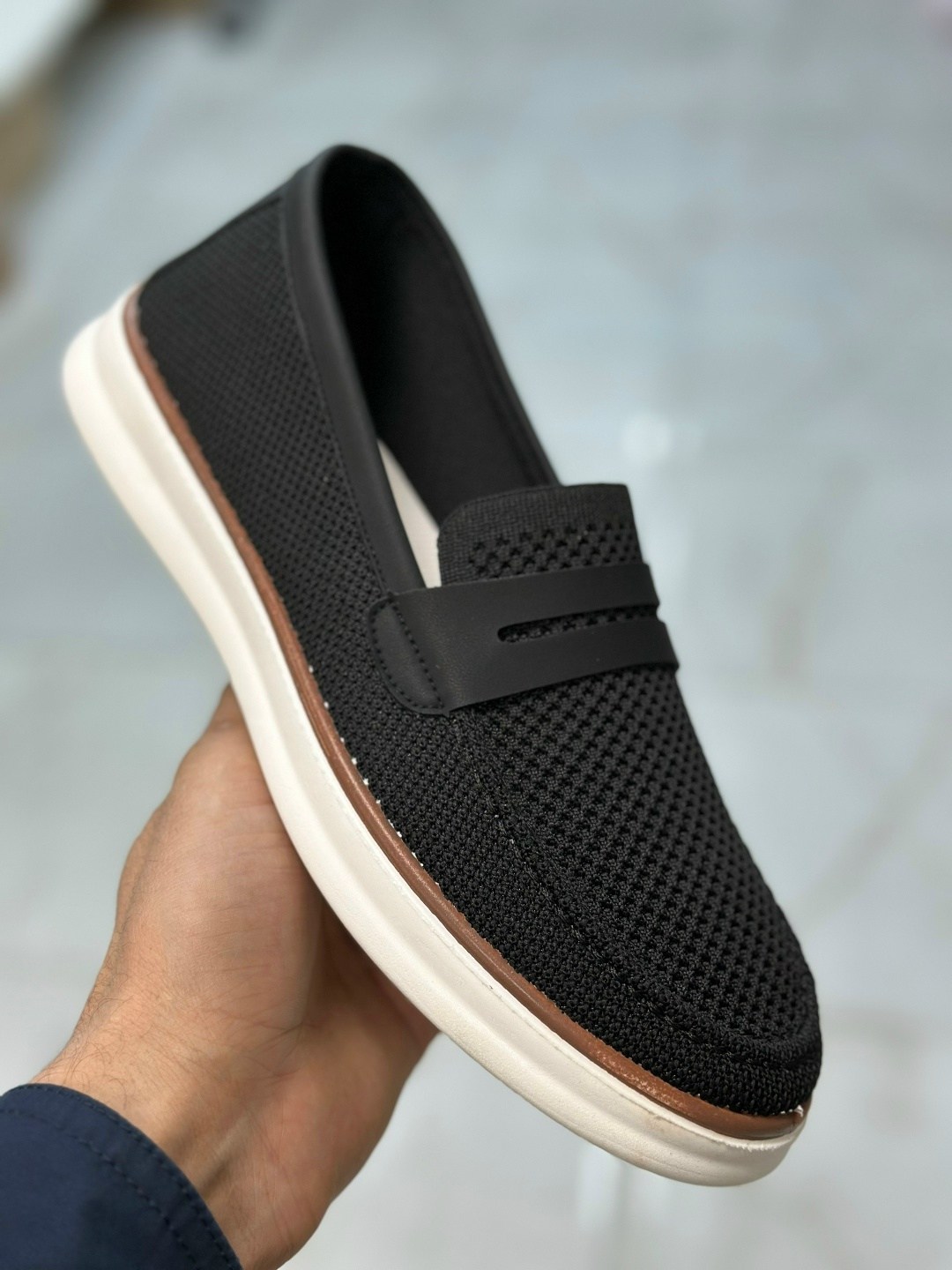 ,мокасин мужские, hender son ss-0783 navy мокасины из 100% нубука,мокасины с перфорацией,мужские слипоны