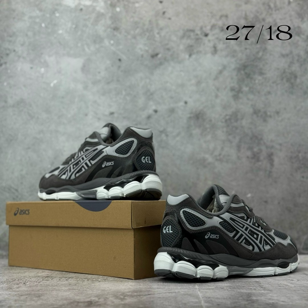 кроссовки мужские asics,кроссовки asics,спортивные кроссовки asics gel nyc asics цвет серый черный,кроссовки asics gel nyc,кроссовки asics gel