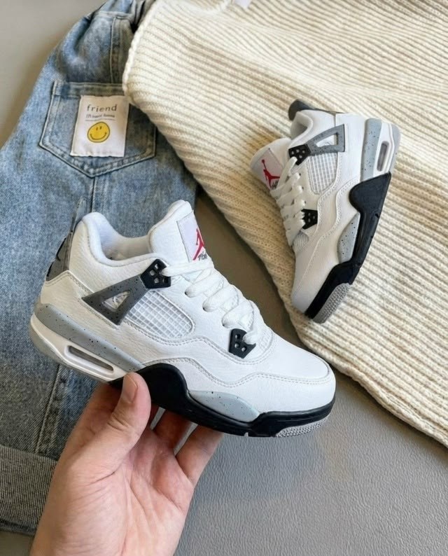 кроссовки мальчику,jordan kids кроссовки air jordan 4 retro белый,air jordan 4,кроссовки,jordan retro 4