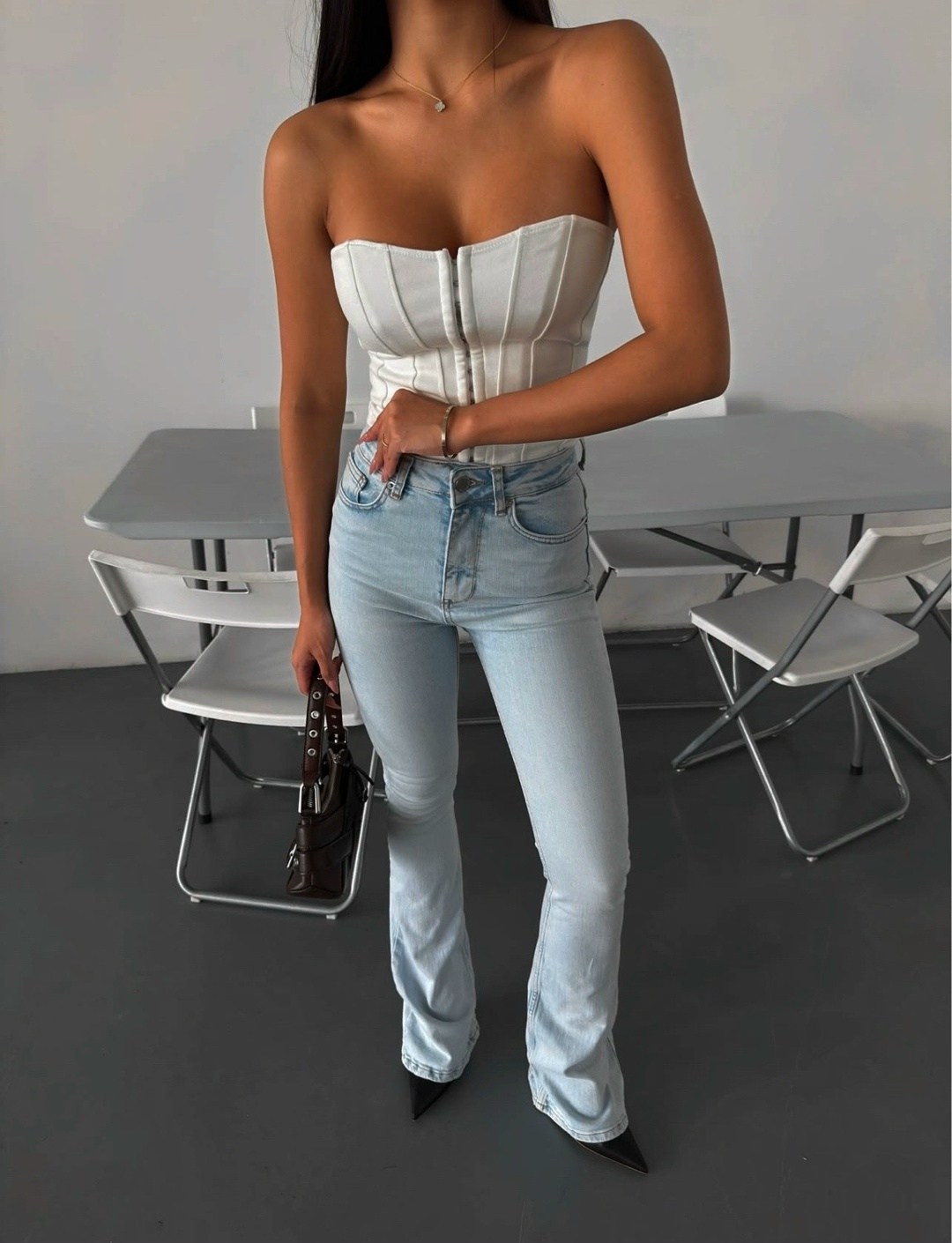 женские джинсы клеш,женские джинсы,джинсы корсет,джинсы с высокой посадкой клеш