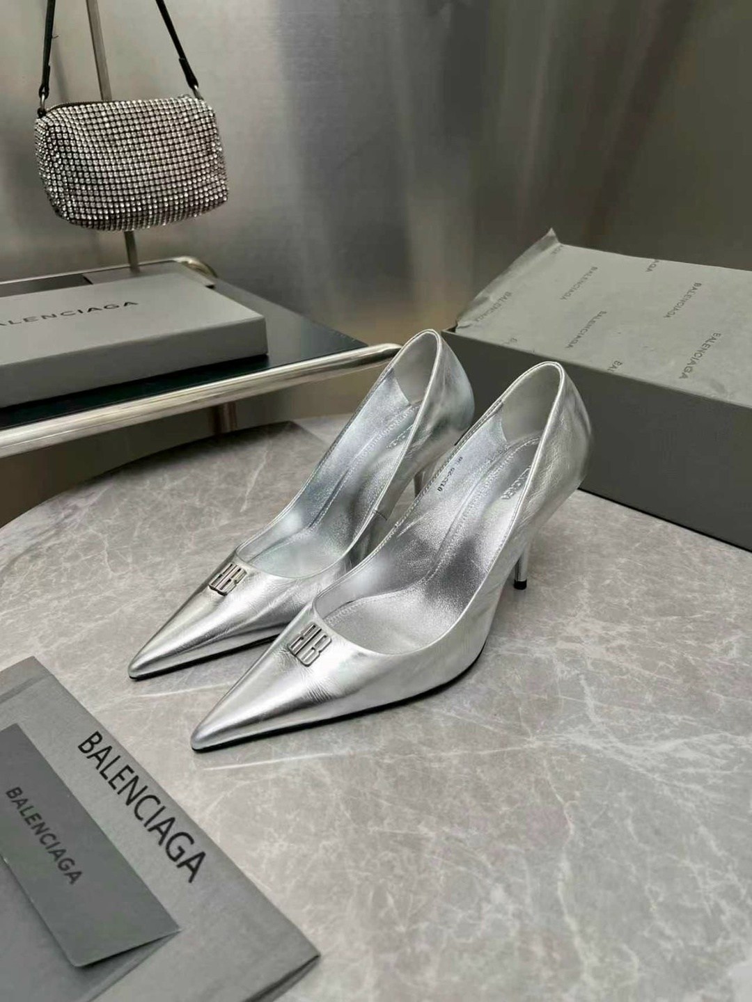 баленсиага туфли,баленсиага туфли женские,туфли женские,серебристые туфли,