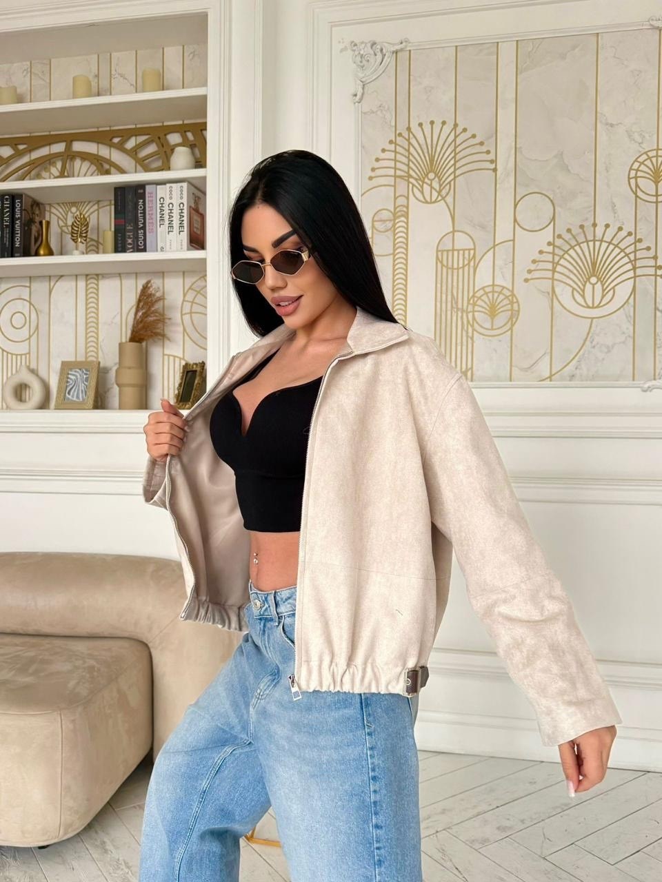 замшевый бомбер укороченный на осень vantaime 338766884,куртка замшевая,замшевый бомбер укороченный на осень vantaime,куртка замш,замшевый бомбер