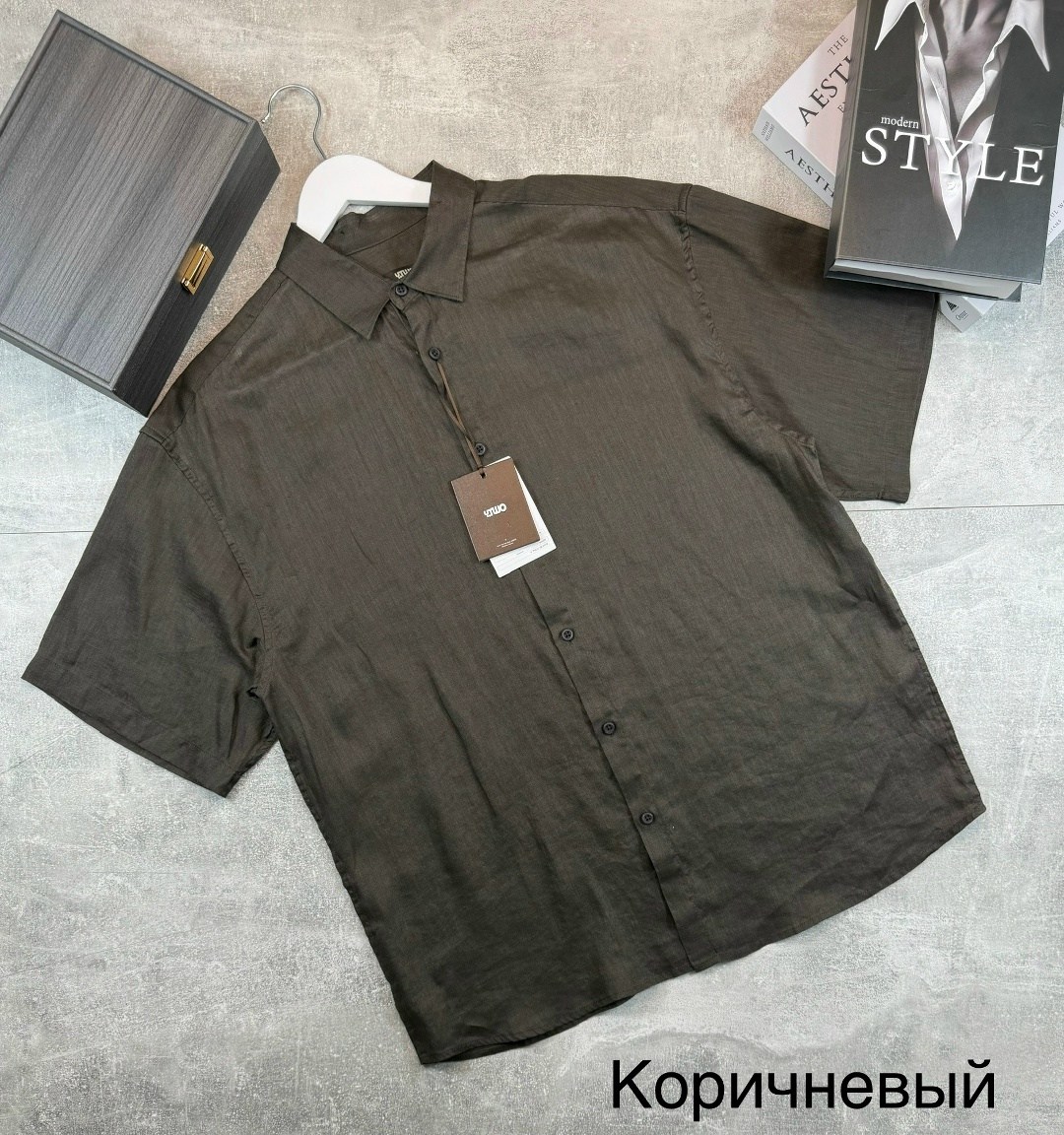рубашка мужская,рубашка,льняная рубашка,коричневая рубашка,рубашка из хлопка