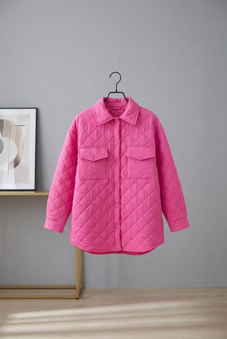 стеганая куртка,куртка рубашка из стеганой ткани,повседневная куртка,легкая стеганая куртка,куртка женская стеганая