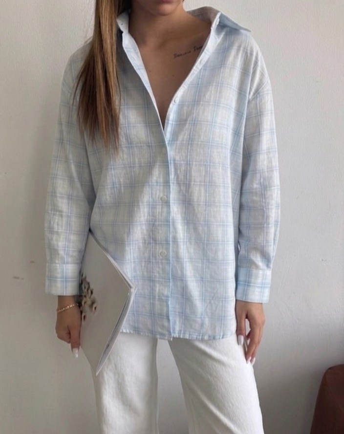 рубашка оверсайз в клетку,рубашка женская в клетку оверсайз,рубашка теплая оверсайз в клетку,хлопковая рубашка в клетку cosmo brand,рубашка оверсайз в клетку betrendy wear