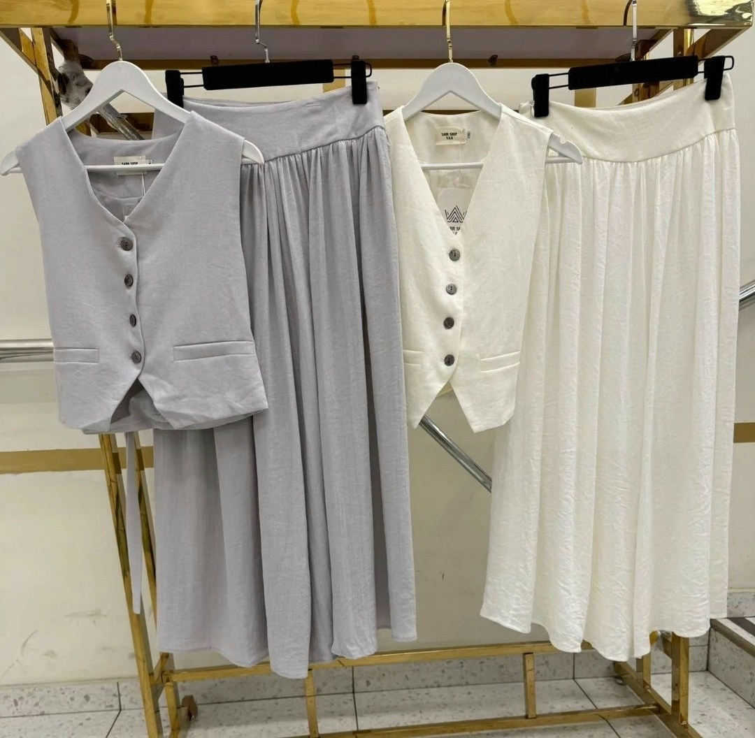 костюм летний льняной с жилетом и брюками trendyclo,брючный костюм,льняные брюки,брючный костюм с жилетом,