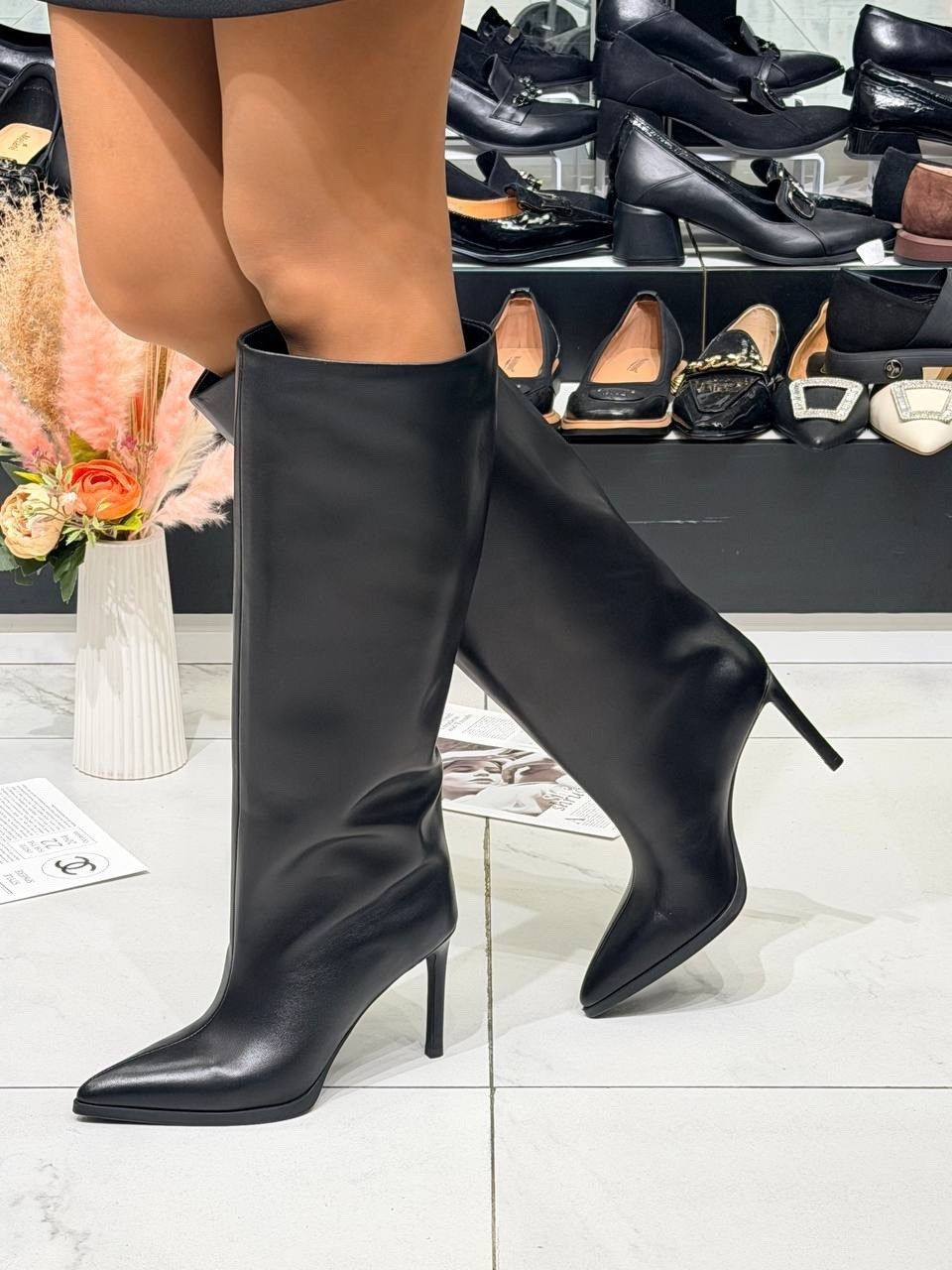 сапоги на шпильке,сапоги трубы,сапоги женские на шпильке,сапоги трубы женские высокие miss me,сапоги осенние на шпильке