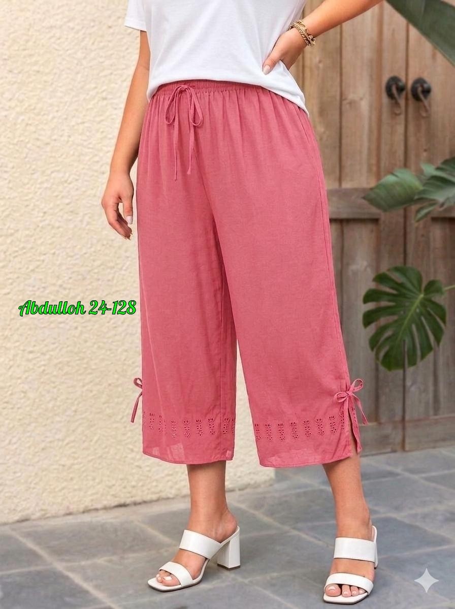 капри брюки,брюки кюлоты,бриджи капри,брюки для женщин,широкие брюки