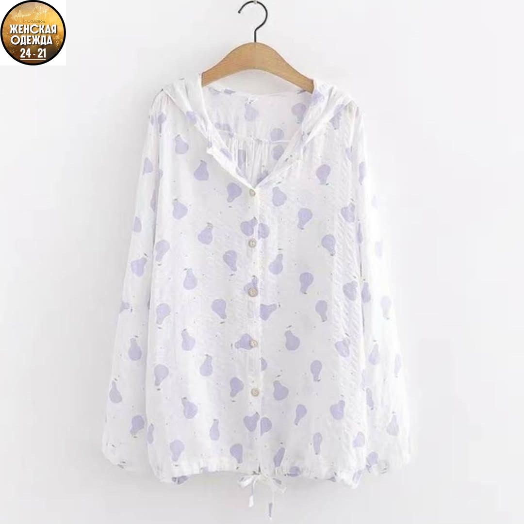 рубашка с капюшоном женская летняя,рубашка женская,женская рубашка с принтом,рубашка с принтом,шифоновая рубашка