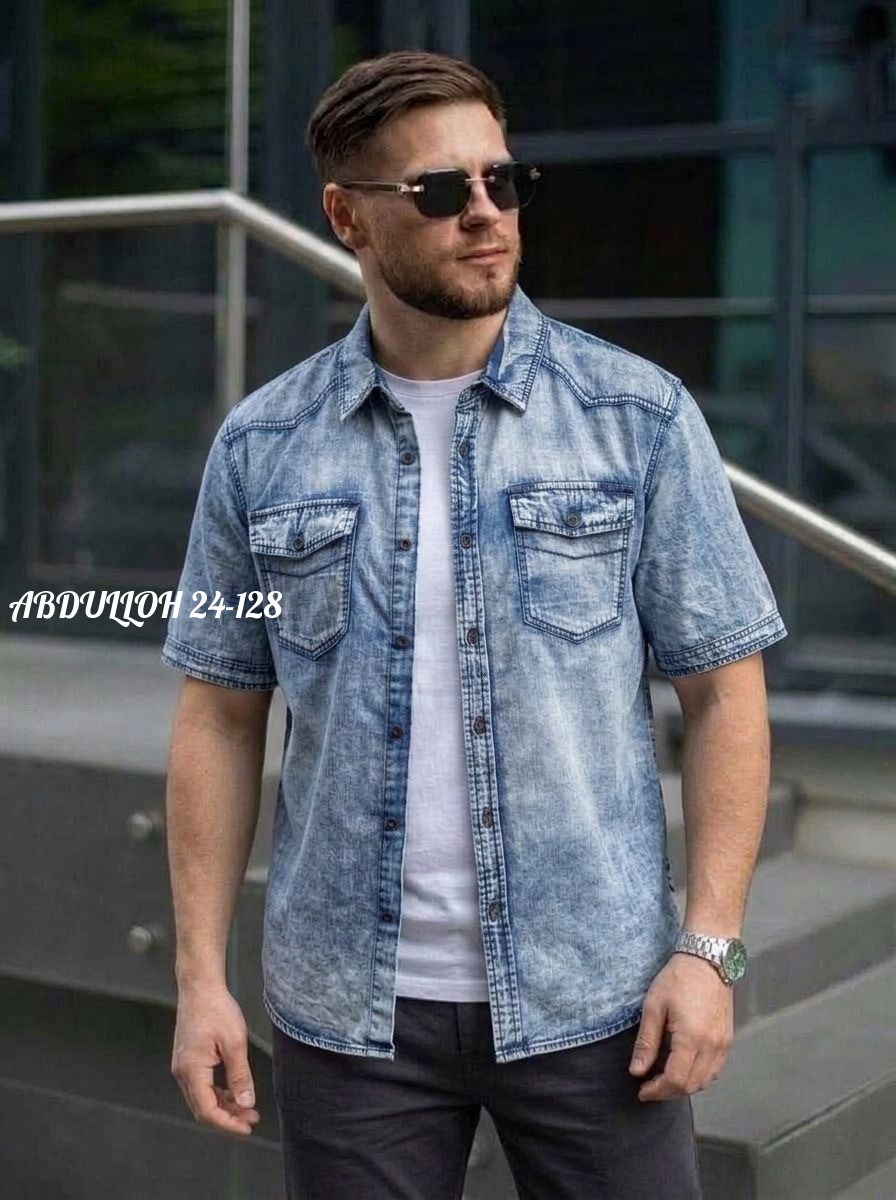 мужская джинсовая рубашка,мужская рубашка,рубашка джинсовая,рубашка,рубашка мужская повседневная