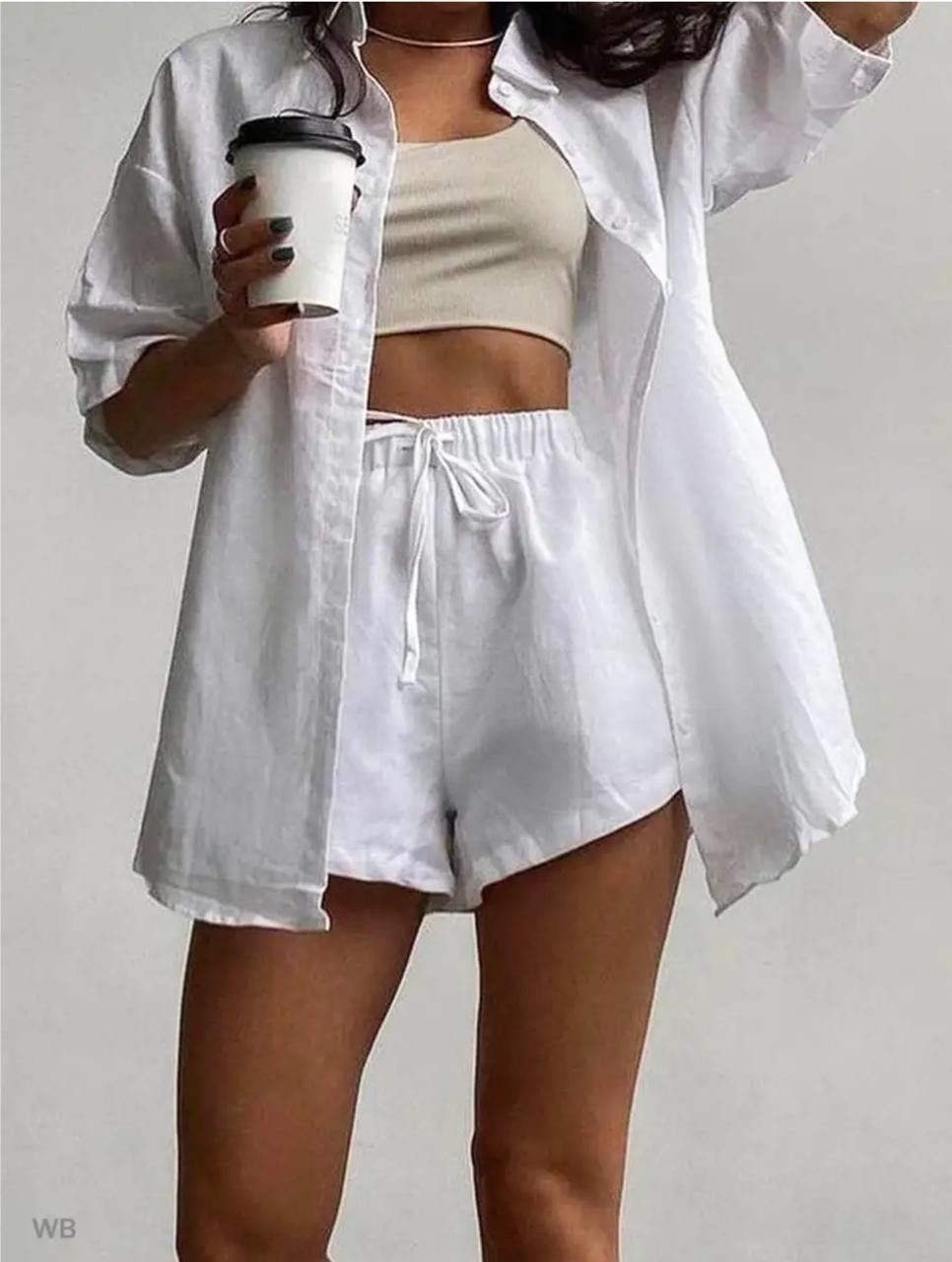 женский костюм с шортами и рубашкой,оранжевый костюм,летний костюм с шортами и рубашкой,летний женский костюм с шортами,стильный женский костюм с шортами