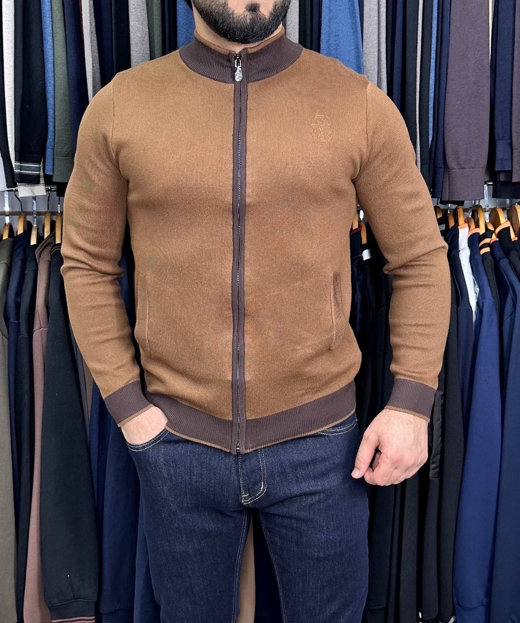 мужская кофта,куртка бомбер,мужские кардиганы,бежевый джемпер,толстовка кардиган