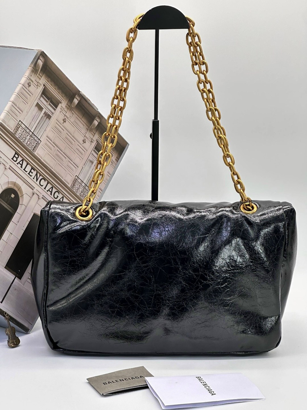 сумка женская balenciaga,сумка balenciaga,кожаная сумка через плечо monaco среднего размера balenciaga черный,баленсиага сумка,balenciaga черная кожаная сумка через плечо