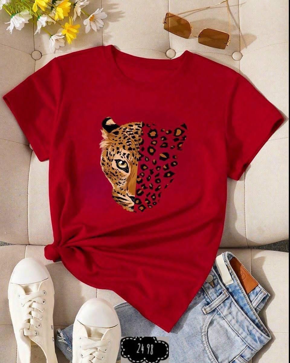 футболка с леопардом,футболка с леопардовым принтом,футболки женская,стильная футболка с принтом,футболка с леопардом стильмакс