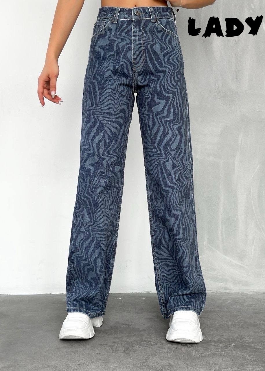 джинсы широкие,джинсы зебра,брюки палаццо с принтом,джинсы с принтом молнии,джинсы палаццо