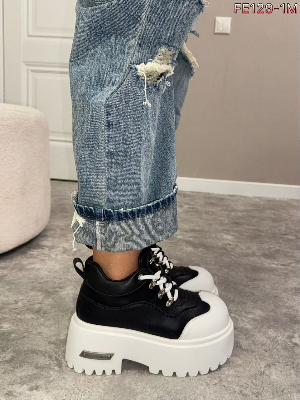 кроссовки женскиe,ботинки balenciaga,, женская,кроссовки на толстой подошве