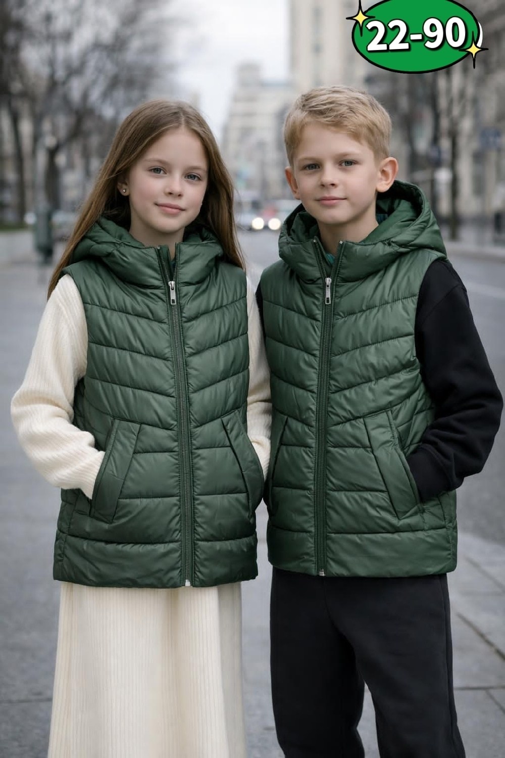жилет утепленная,жилет зеленый,жилет детский,демисезонный жилет,жилетка подростковая