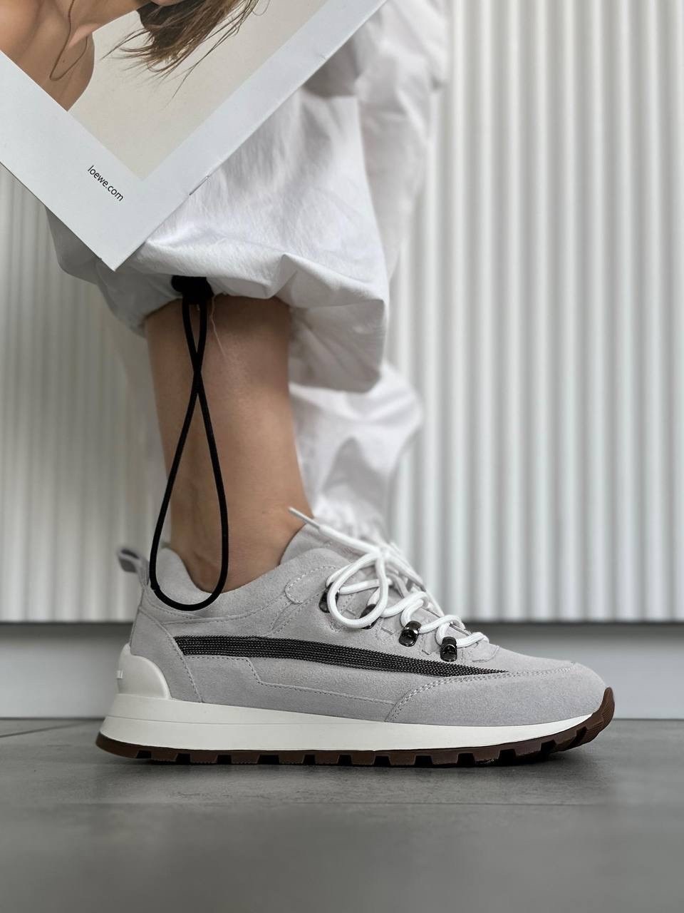 ,brunello cucinelli кроссовки,женские кроссовки,удобные кроссовки,brunello cucinelli кроссовки серые
