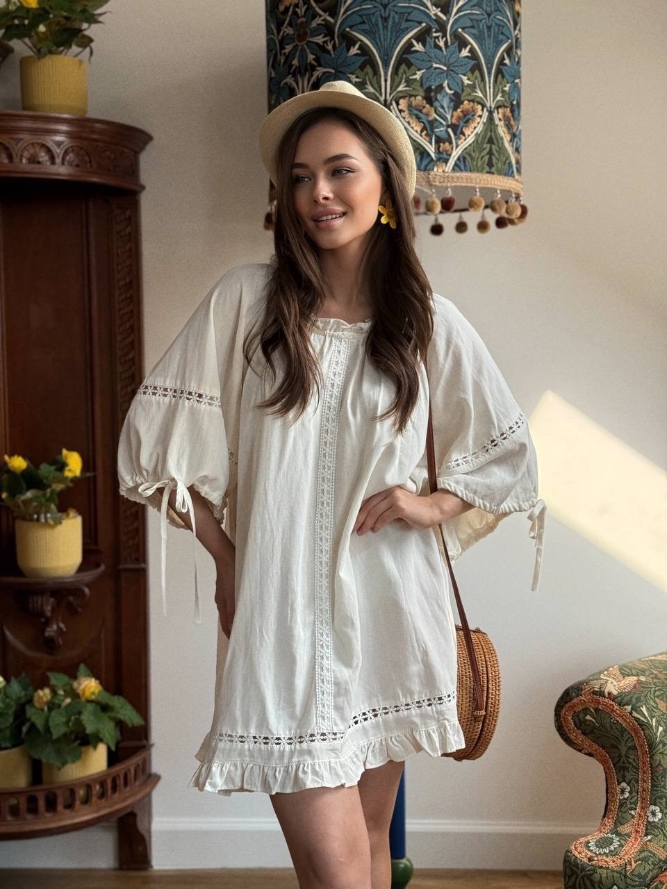 летнее платье туника,стильное летнее платье,платье туника,платье с кружевами,платье летнее