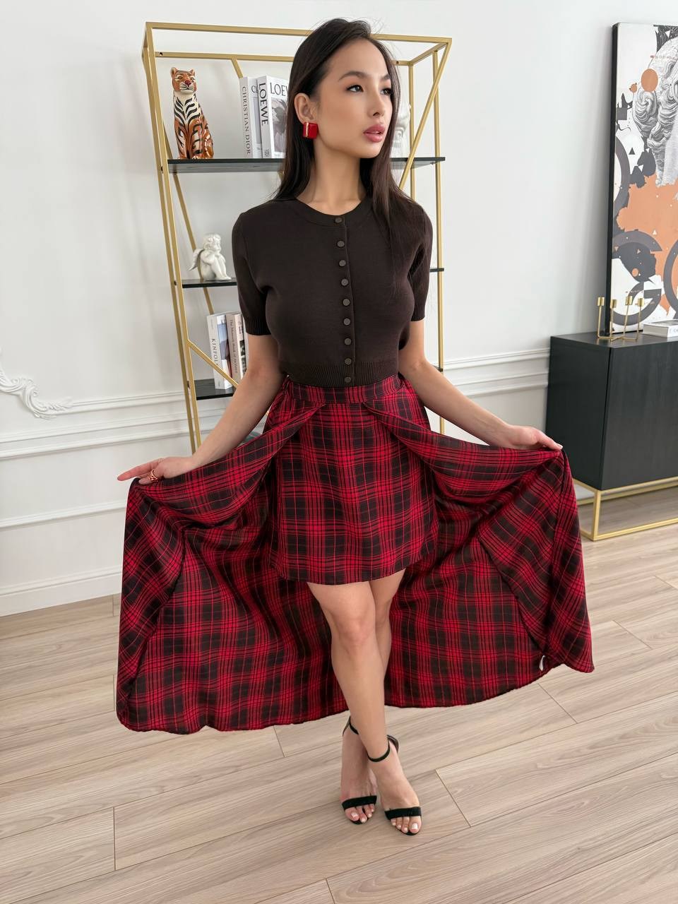 юбка,юбка мода,юбка стильная,юбка в клетку,юбка модная