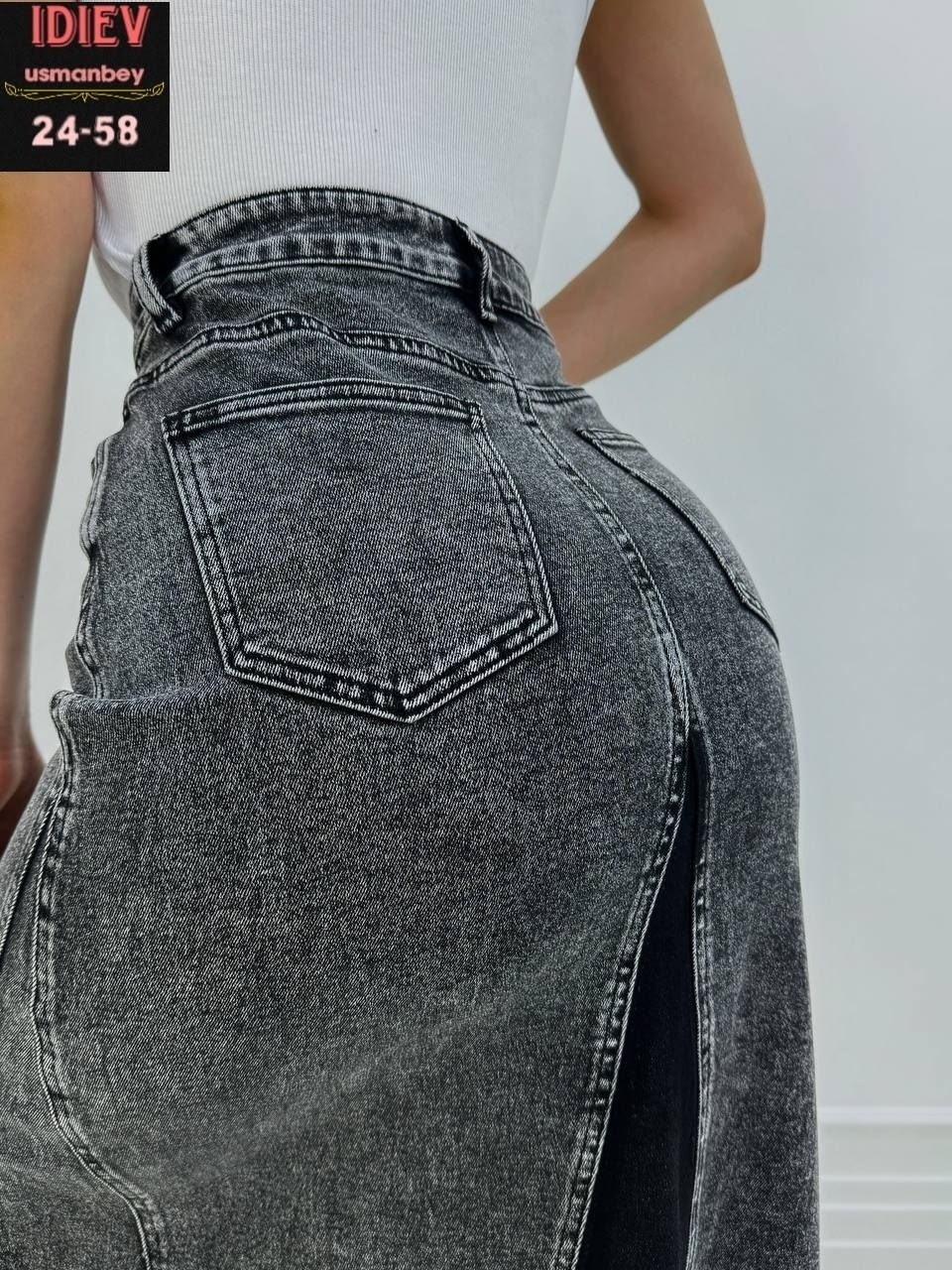 юбка джинсовая,юбка джинс,юбка джинсовая женская,юбка джинсовая миди с разрезам,юбка джинсовая миди