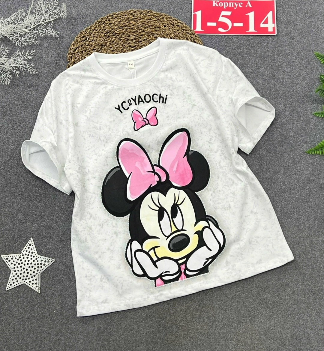 футболки для девочек,disney minnie mouse,disney mickey mouse,футболки детские,футболка для девочек минни маус