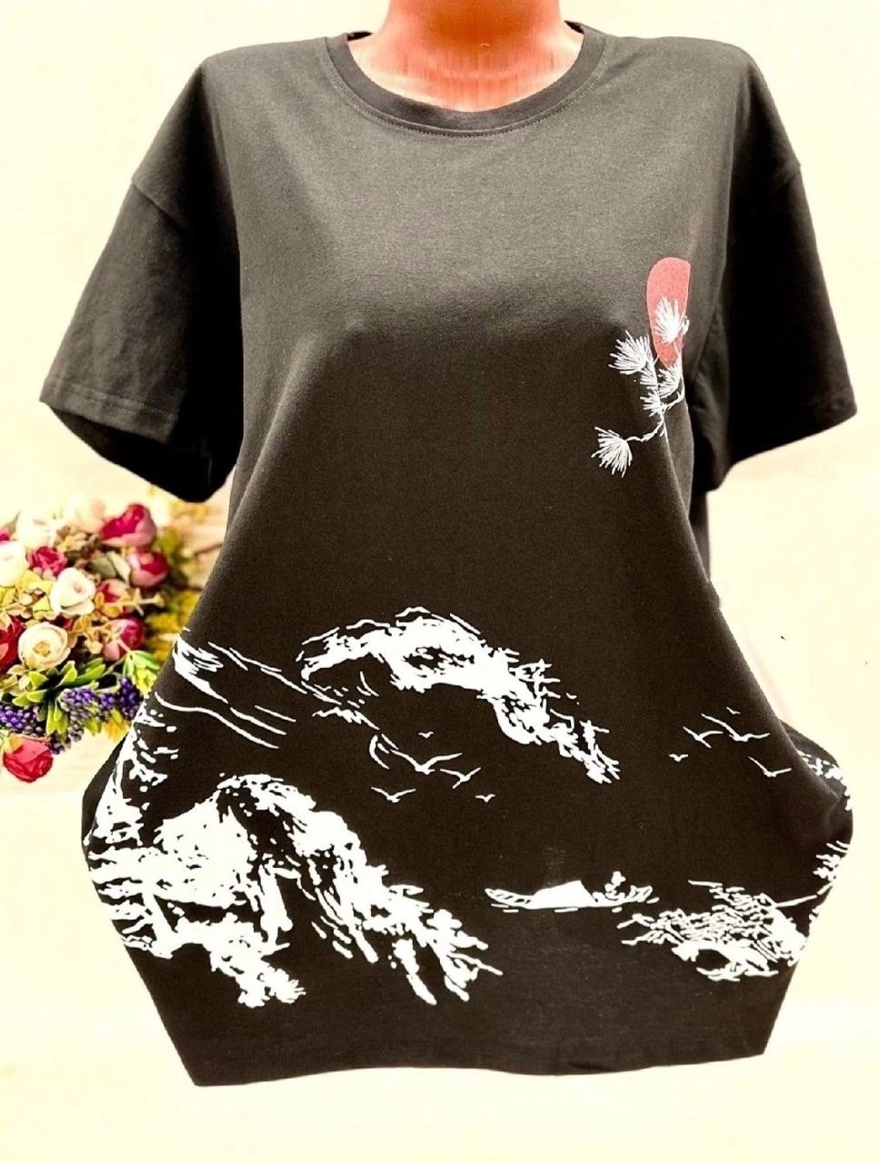 женская футболка,женская футболка больших размеров,туника нарядная,футболки и майки,футболка хлопок