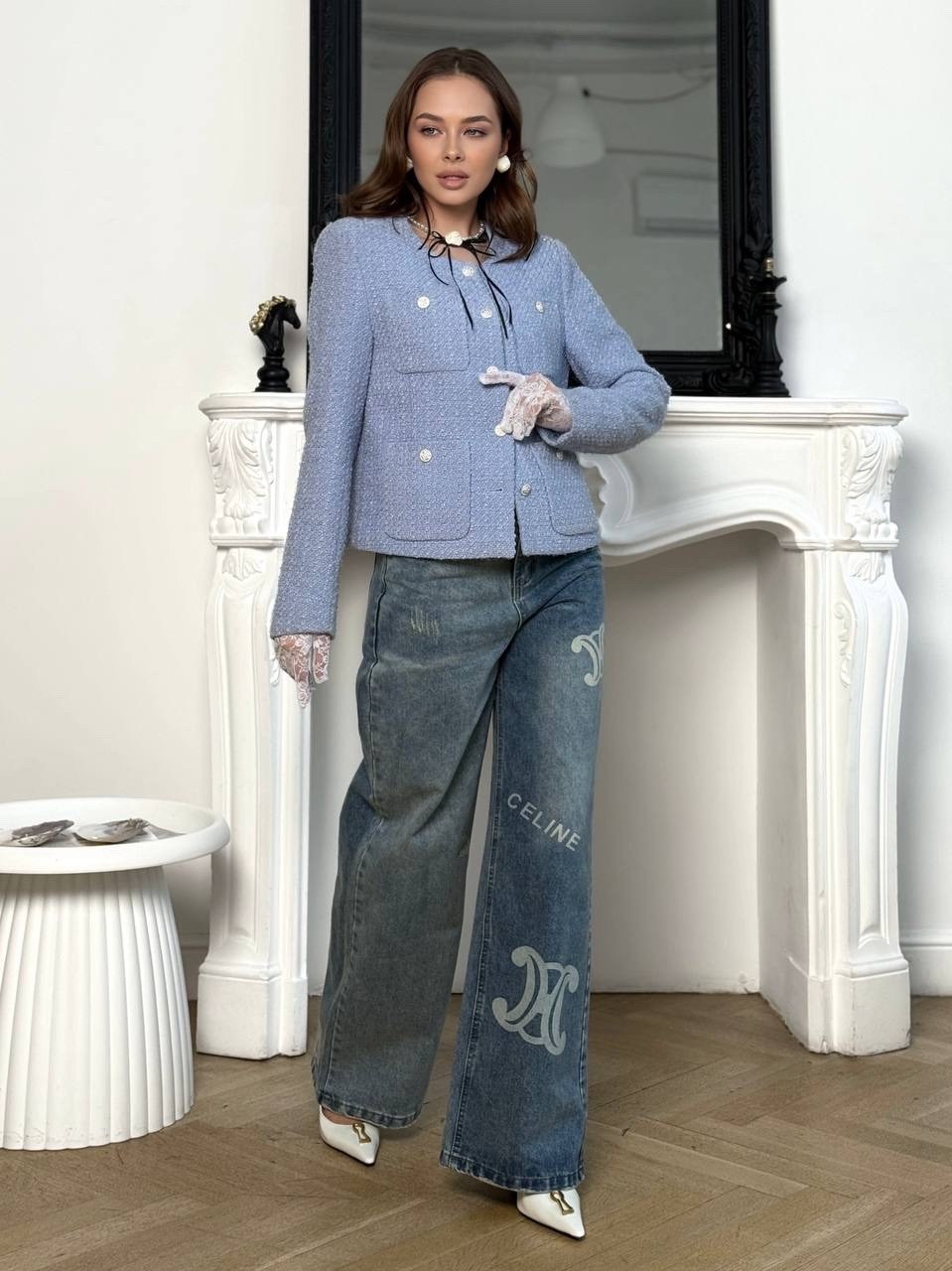 твидовый жакет,жакет,твидовый жакет укороченный,жакет женский,пиджак твидовый жакет