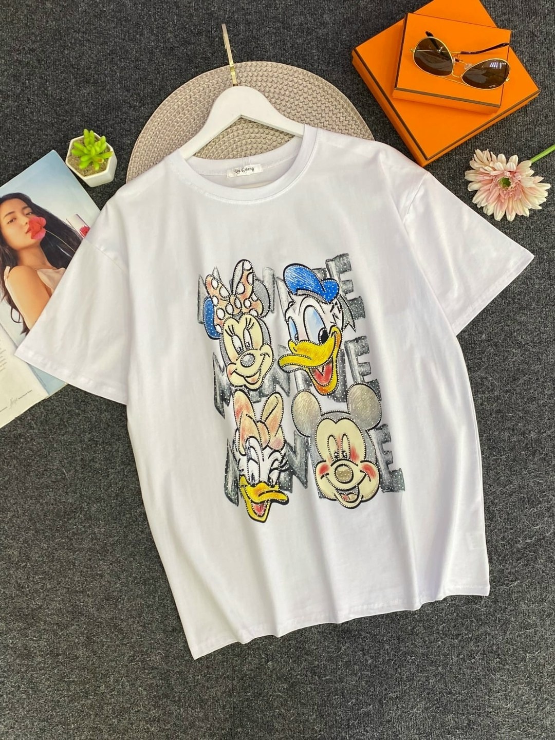 футболка женская,футболки и топы,футболки женская оверсайз,футболка с принтом,футболка с принтом "дональд дак"